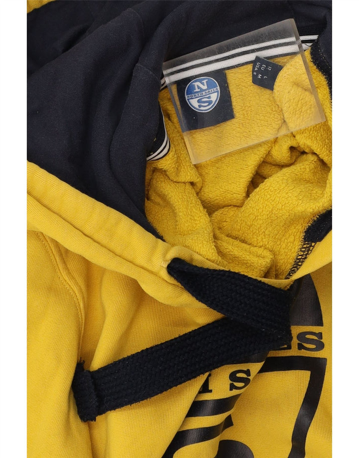 North Sails Pull à Capuche Graphique Homme Jaune Moyen Coton