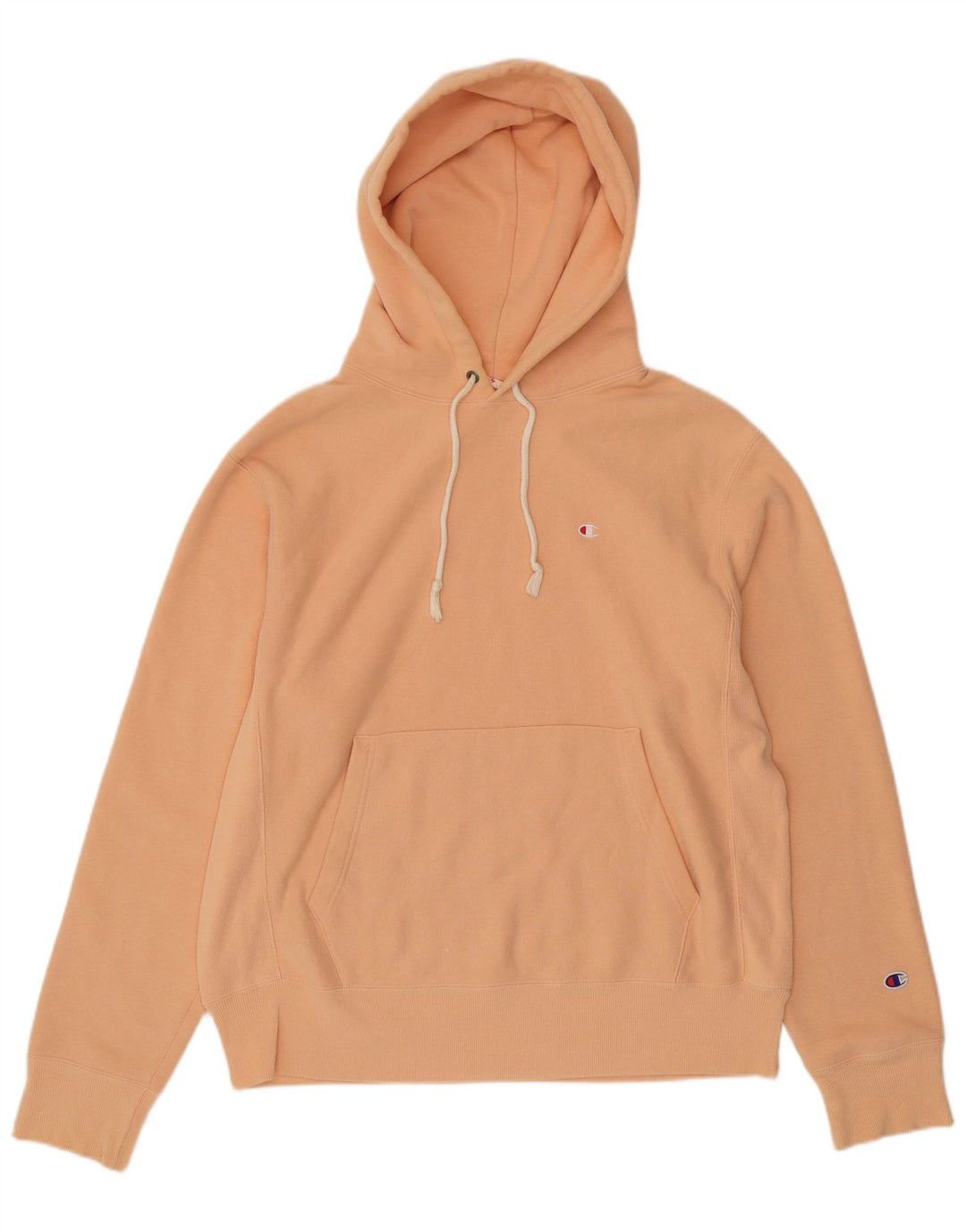 CHAMPION Pull à capuche pour homme en coton orange moyen
