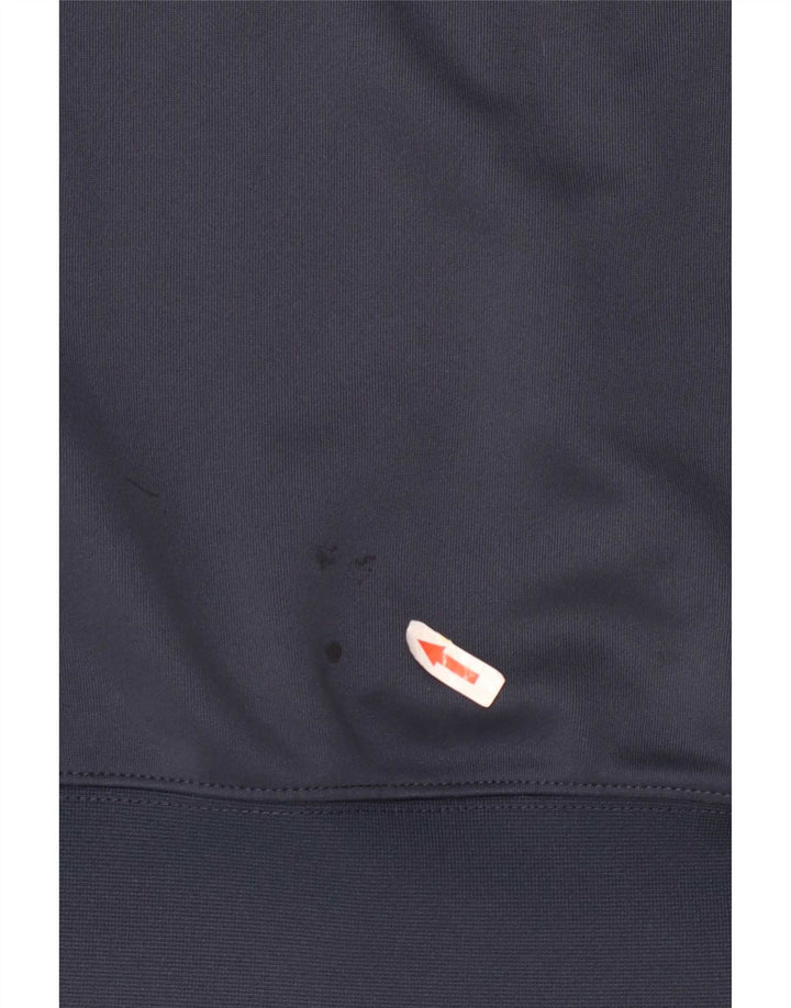Nike Pull à capuche zippé pour homme Petit polyester color block bleu marine
