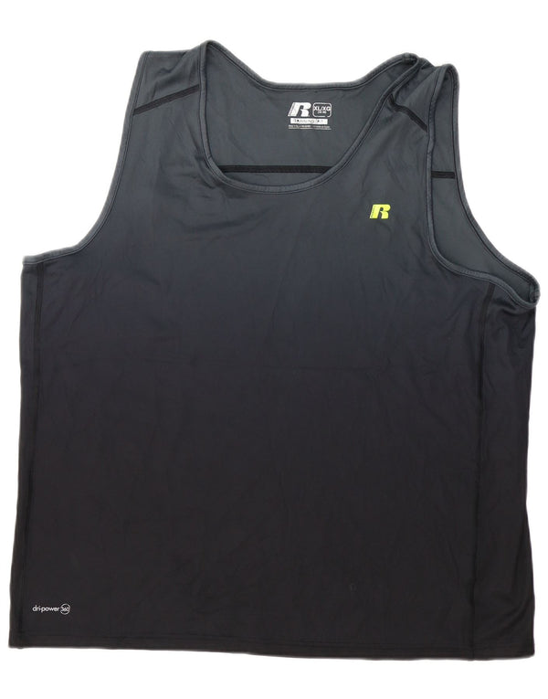 RUSSELL ATHLETIC Débardeur Homme UK 46/48 XL Noir Polyester