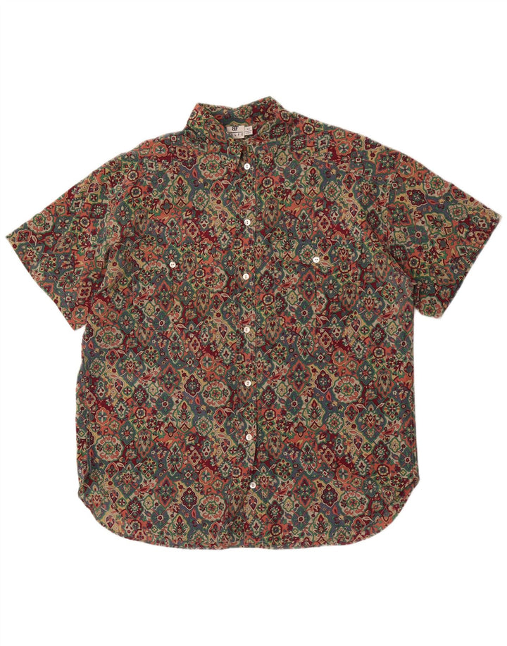 Belfe Chemise surdimensionnée à manches courtes pour femme IT 44 Medium Multicolore Floral