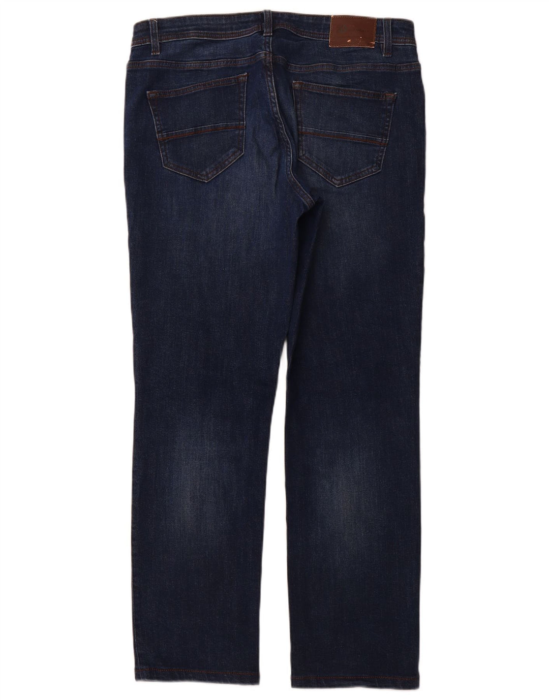 Dack's Jean droit homme IT 50 Large W34 L31 bleu marine coton