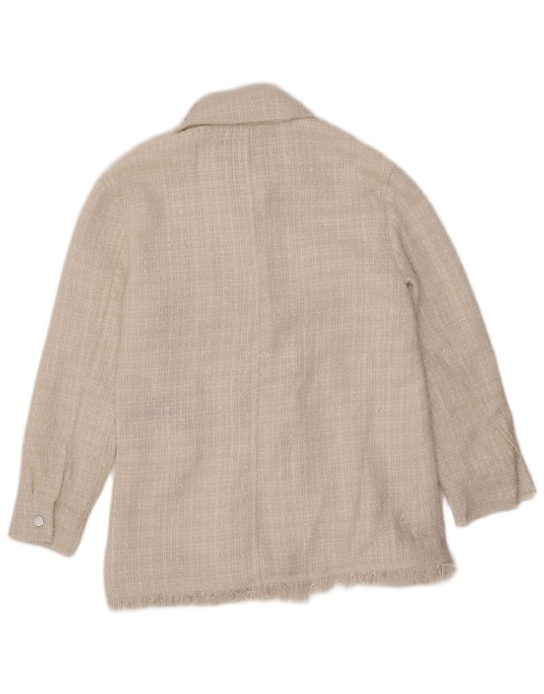 7 FOR ALL MANKIND Veste Bomber Femme UK 12 Polyester Blanc Moyen