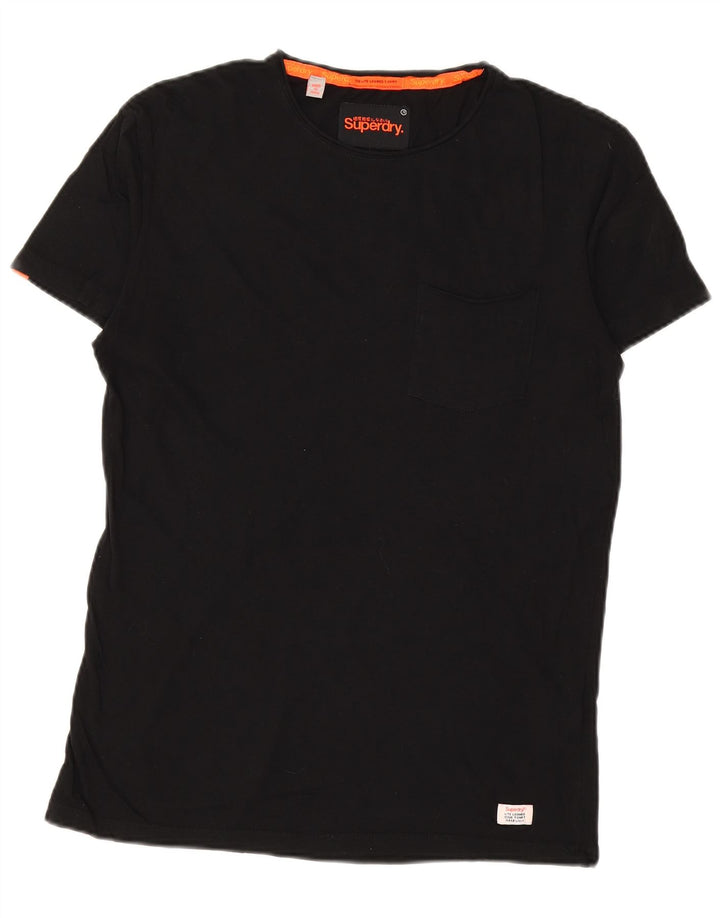 SUPERDRY T-Shirt Homme Noir Moyen Coton