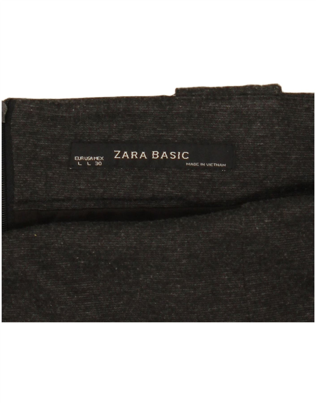 Jupe Crayon Femme Zara Large W30 Gris Moucheté