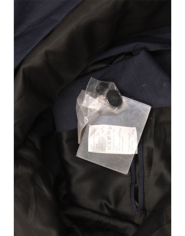 John Lewis Veste blazer à 2 boutons pour homme UK 38 en laine bleu marine moyen