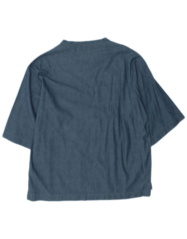 Dolce & Gabbana Chemisier à manches 3/4 pour femme UK 18 XL Bleu rayé