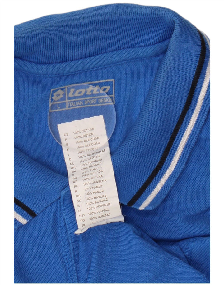 Lotto Polo Homme Grand Bleu Coton