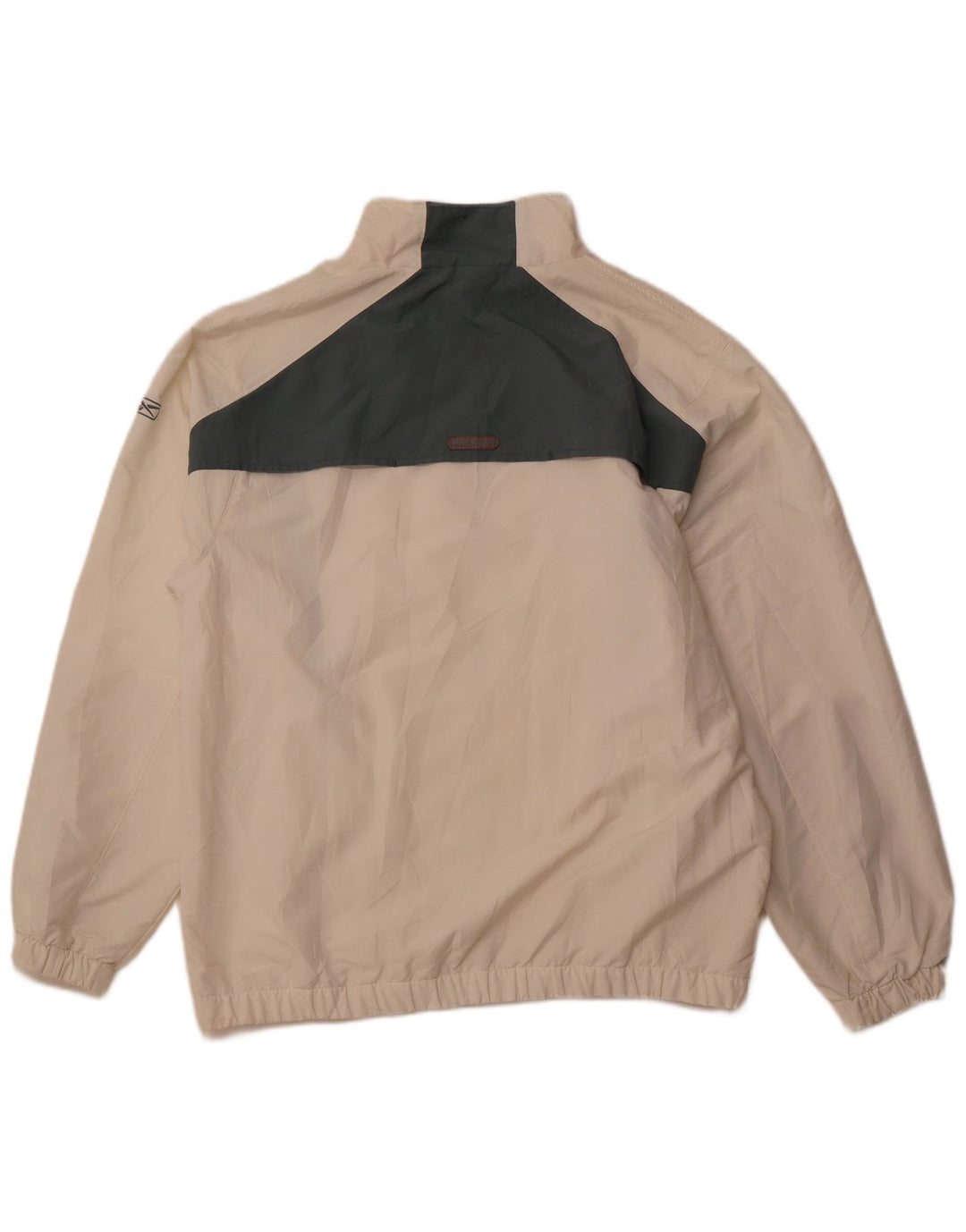 REEBOK Veste de survêtement pour homme Large en polyester color block blanc cassé