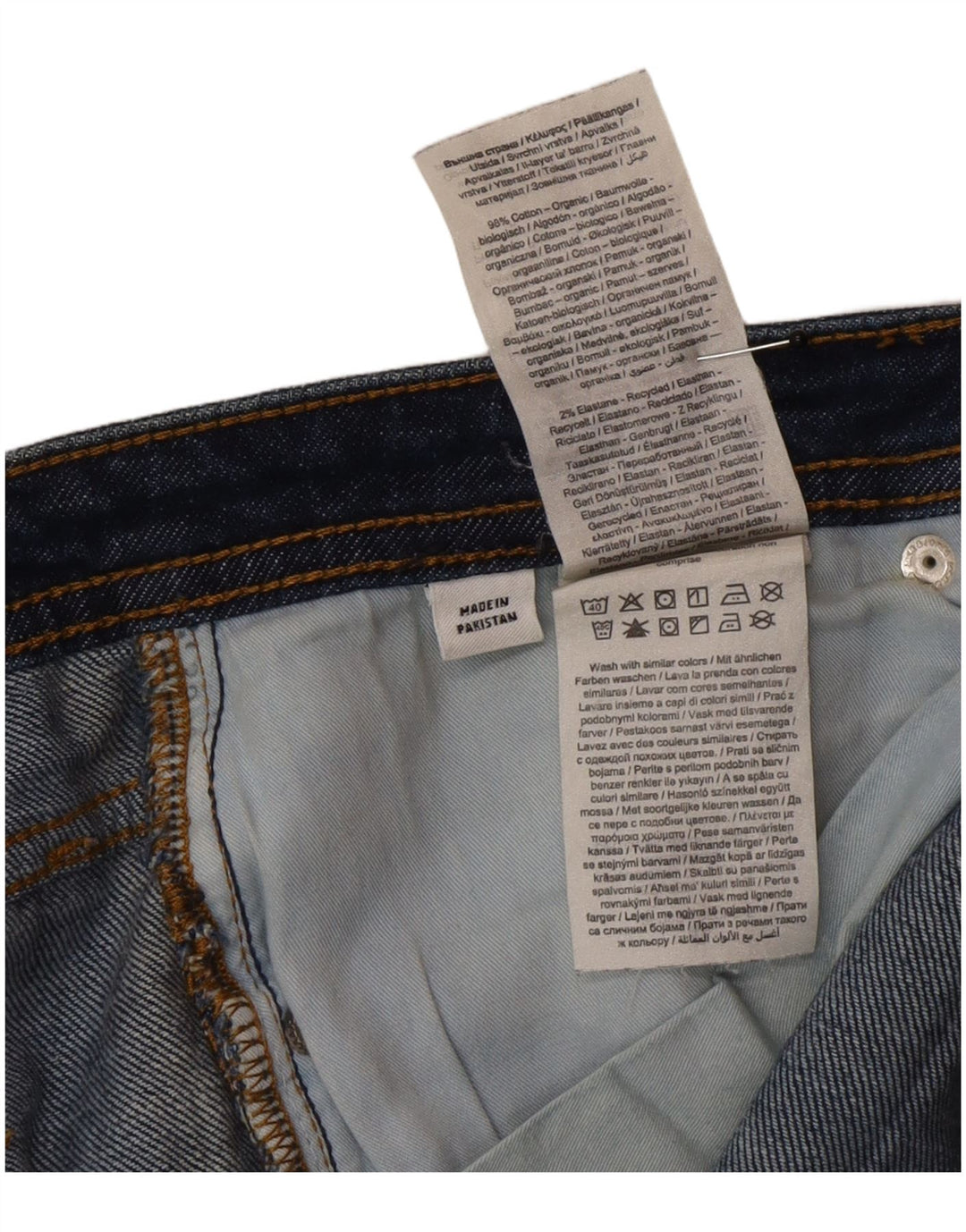 Jack & Jones Jean Slim GLENN W32 L34 Homme Bleu Coton