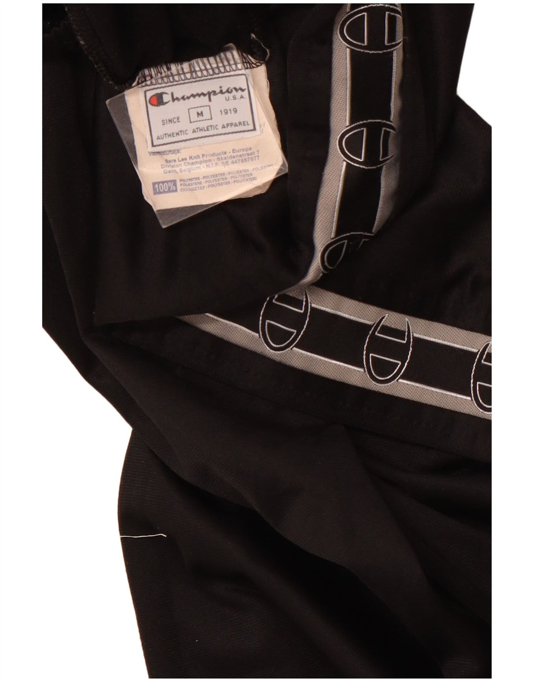 CHAMPION Pantalon de survêtement graphique pour femme UK 12 Medium Noir Polyester