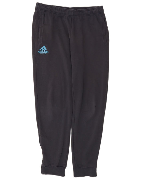 Adidas Pantalon de survêtement pour homme en coton noir Taille L