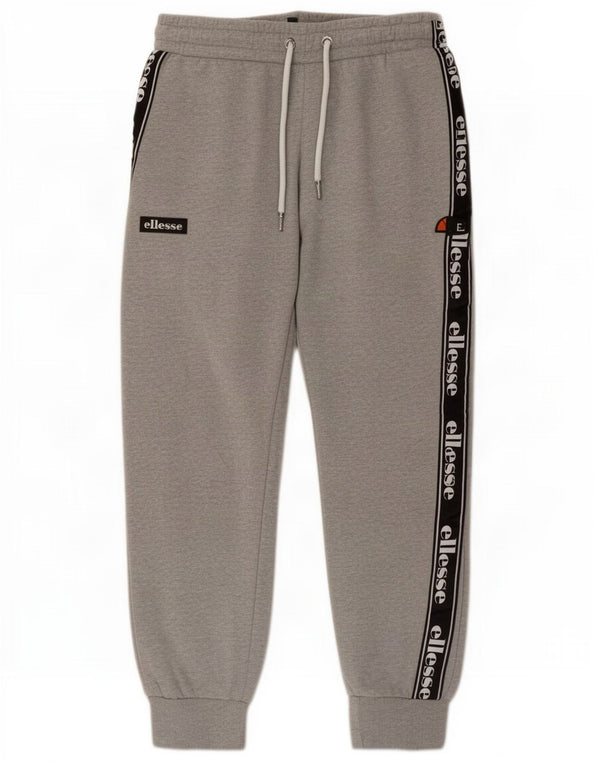 Ellesse Pantalon de survêtement pour femme Joggers UK 8 Small Gris Colorblock