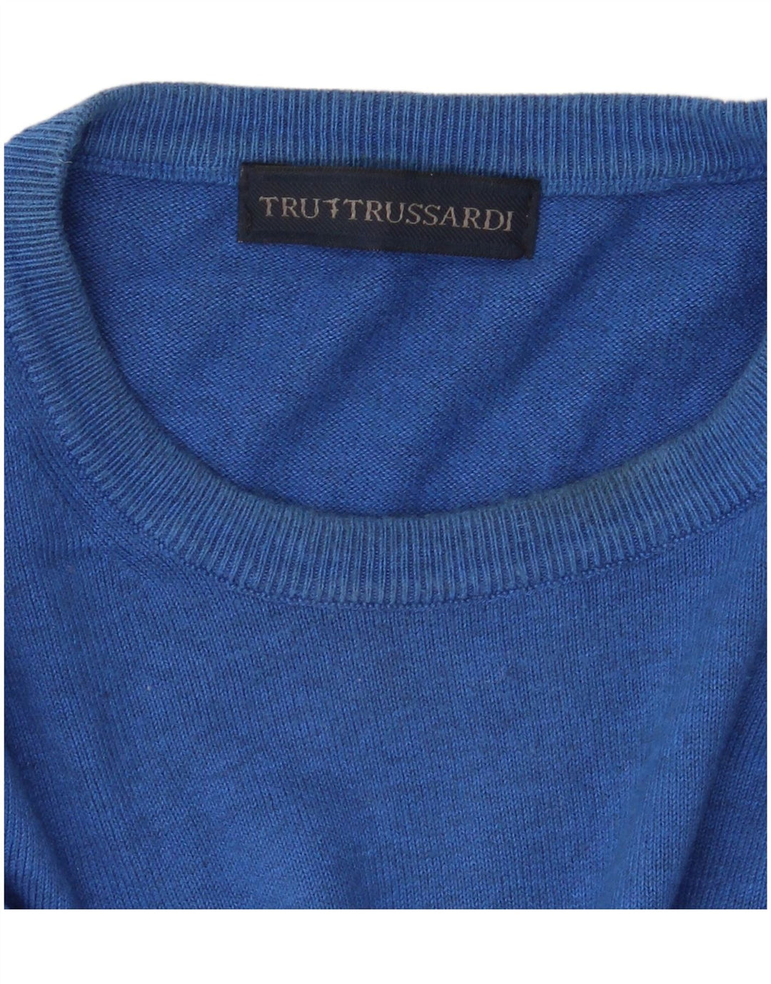 Trussardi Pull Col Rond Homme XL Bleu