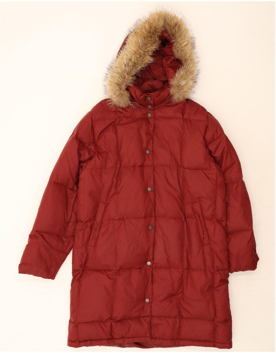 INVICTA Womens Oversized Hooded Padded Coat UK 18 XL Red Polyamide Vintage Invicta and Second-Hand Invicta from Messina Hembry 
