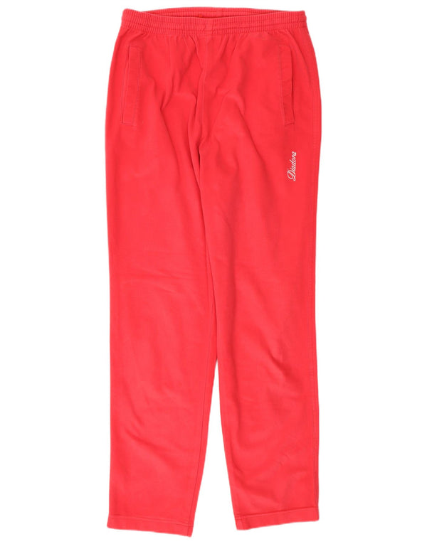 Diadora Pantalon De Survêtement Femme UK 10 Small Rouge Polyester