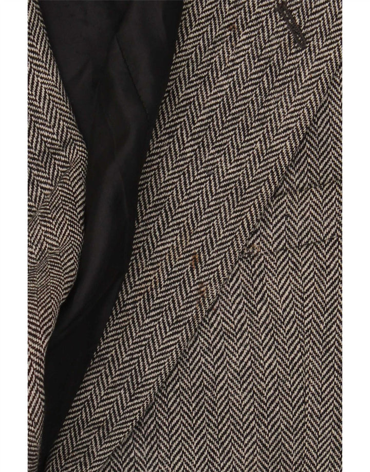 Marks & Spencer Veste blazer à 2 boutons pour homme UK 42 Grand chevron gris