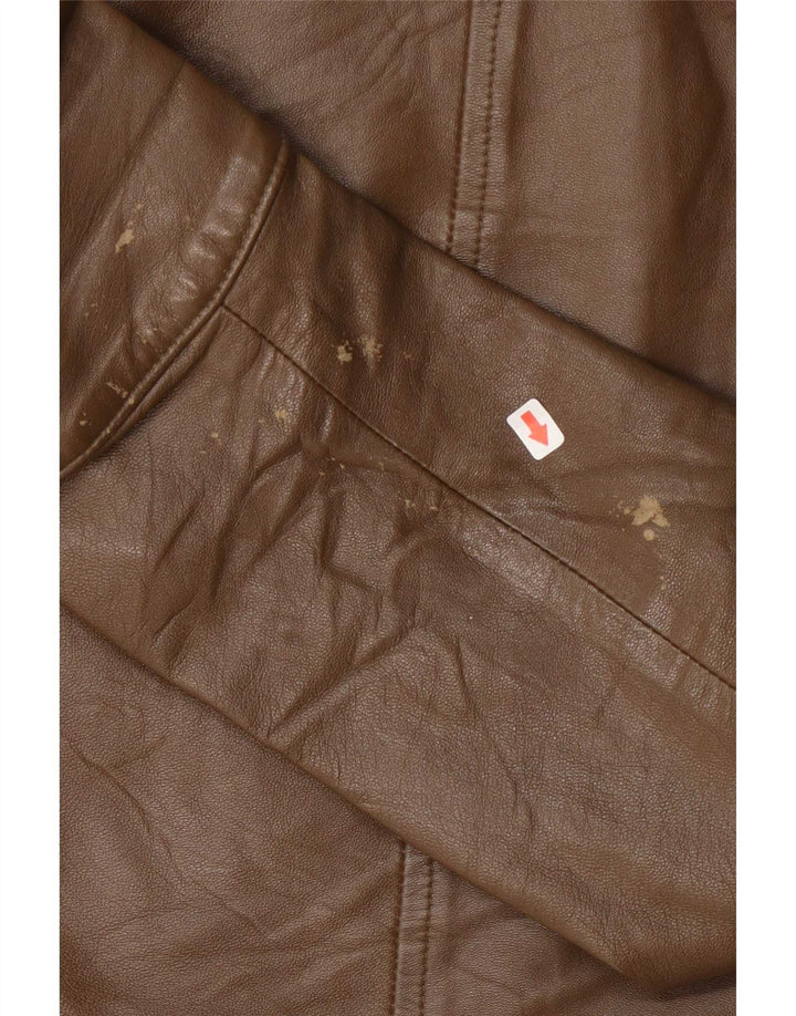 MONTANA Veste en Cuir Femme IT 44 Marron Moyen