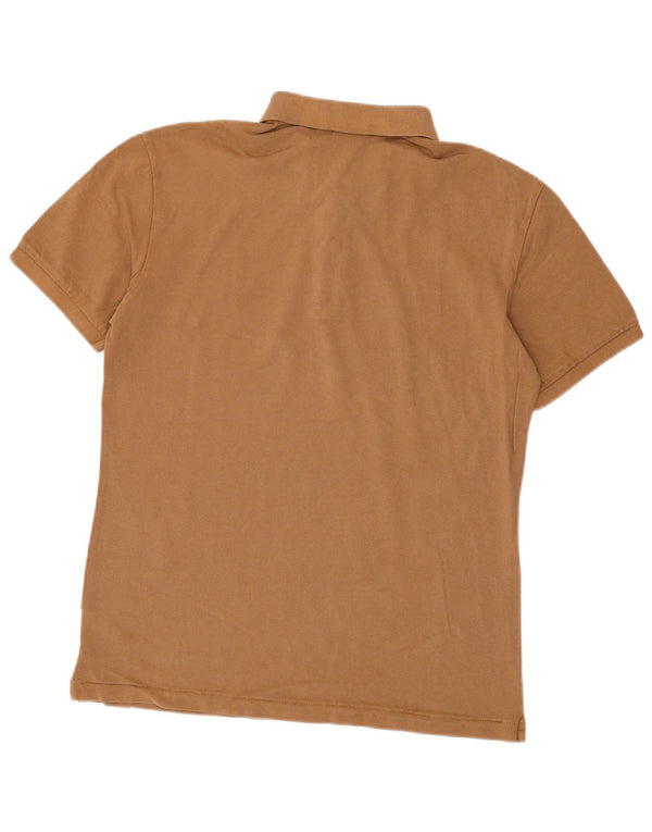 Napapijri Polo Homme Large Marron Coton