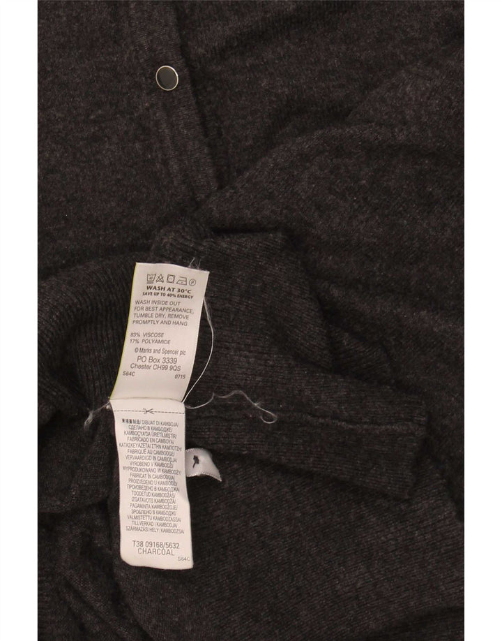 Marks & Spencer Cardigan pour femme en viscose gris moyen UK 44