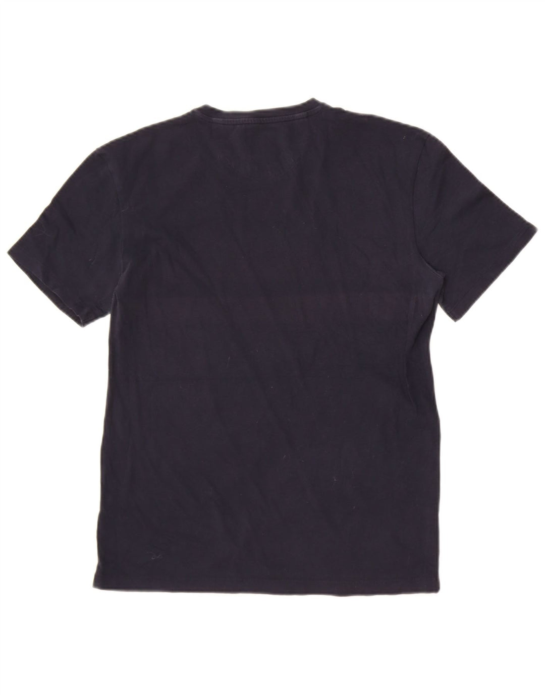 Zara Homme Slim Fit T-Shirt Top Bleu Marine Moyen Coton