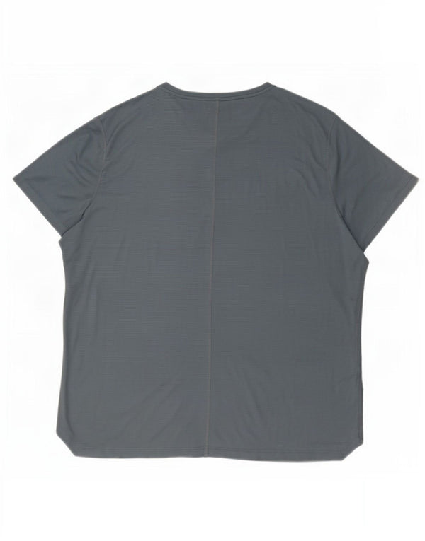 Asics T-Shirt Homme Top 2XL Bleu Marine Polyester