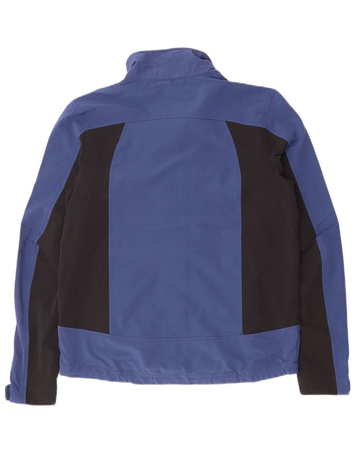 L.L.BEAN Veste coupe-vent pour homme UK 36 Petit nylon color block bleu marine