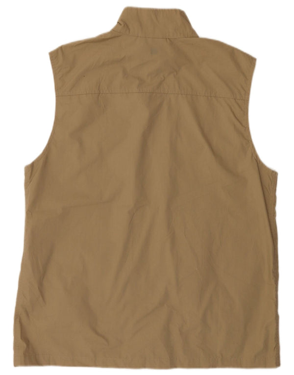 Mountain Warehouse Gilet utilitaire pour homme UK 40 Large Beige Polyester