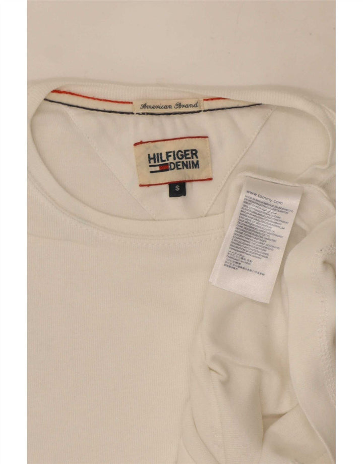 Tommy Hilfiger Haut à manches longues pour homme Petit coton blanc