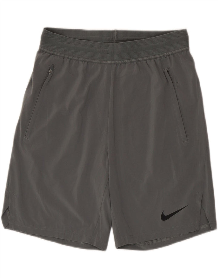 Nike Short de sport Dri Fit pour homme Petit gris Polyester