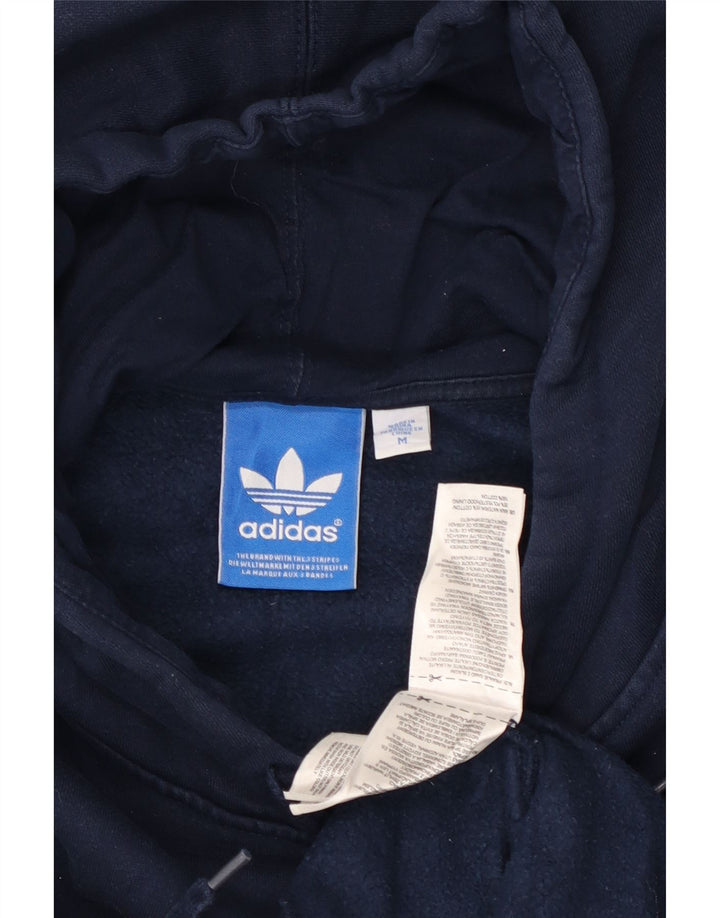 ADIDAS Pull à capuche graphique pour homme en coton bleu marine moyen