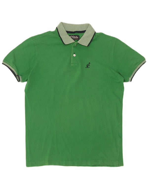 AUSTRALIAN L'ALPINA Polo Homme IT 52 Large Vert Coton