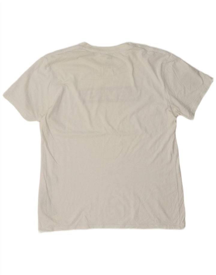 Levi's Tee-Shirt Graphique Homme Blanc Moyen Coton