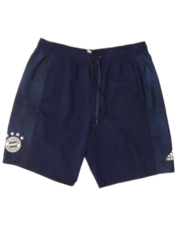 Adidas Short de Sport FC Bayern Munchen Homme Large Bleu Marine Colorblock
