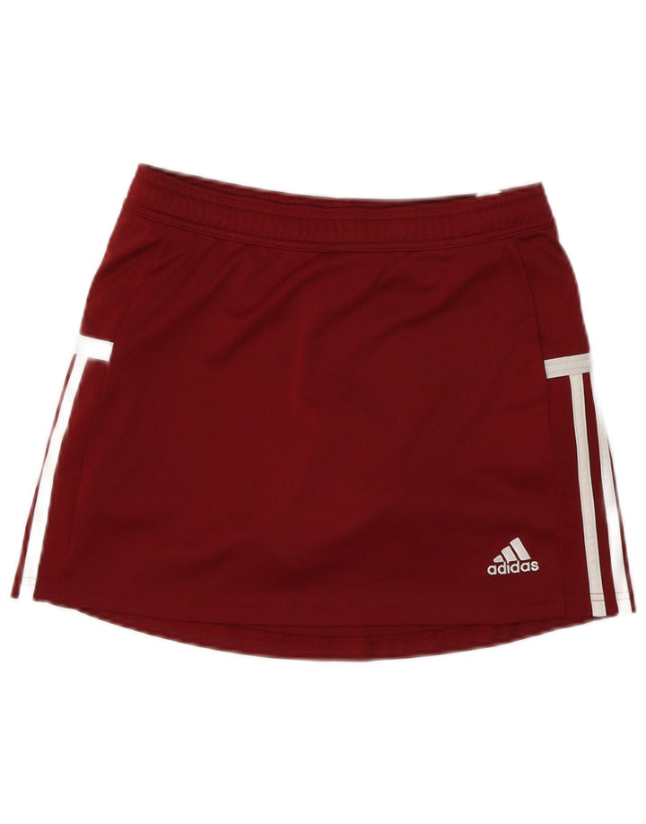 Adidas Jupe-short Aeroready pour femme UK 8/10 Petit Bordeaux Polyester
