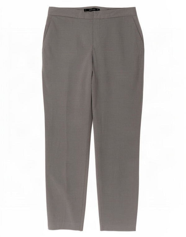 Pantalon Chino Slim Femme Zara EU 36 Small W26 L27 Gris Polyester