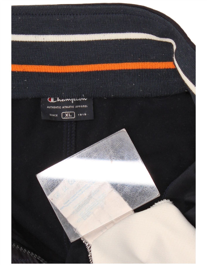 Champion Veste de survêtement pour homme XL Bleu marine Colorblock Polyester