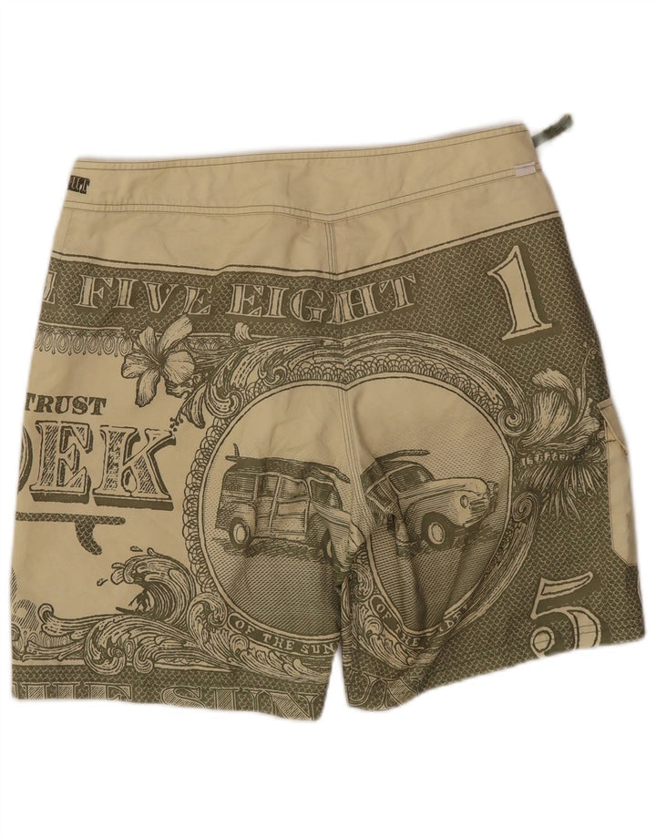 SUNDEK Short de Bain Graphique Homme Vert Moyen Polyester
