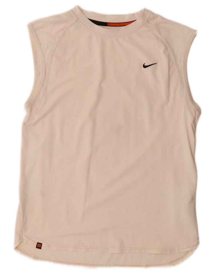 Nike Hommes Débardeur Petit Blanc Polyester