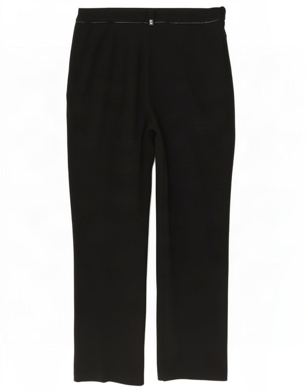 Marks & Spencer Pantalon droit décontracté pour femme UK 14 Large W32 L32 Noir