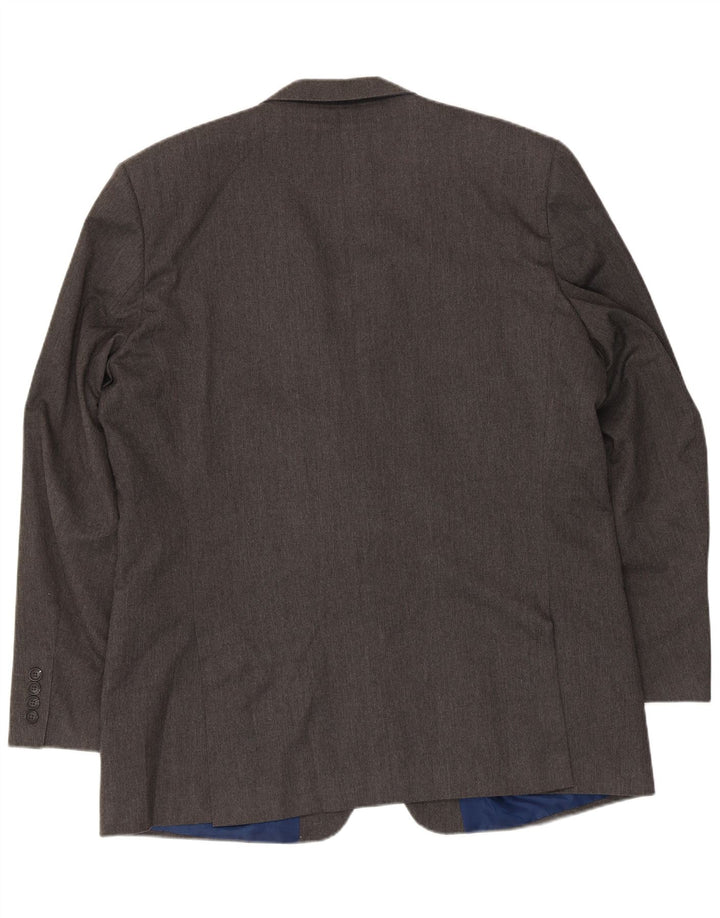 MARKS & SPENCER Veste blazer coupe régulière à 2 boutons pour homme UK 46 XL Gris