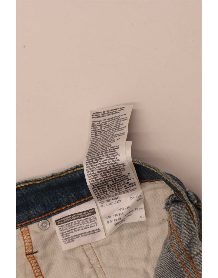 Levi's Jean Droit 514 Homme Bleu W32 L30 Coton