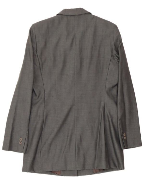 Koan Veste Blazer 4 Boutons Femme IT 44 Laine Vierge Gris Moyen