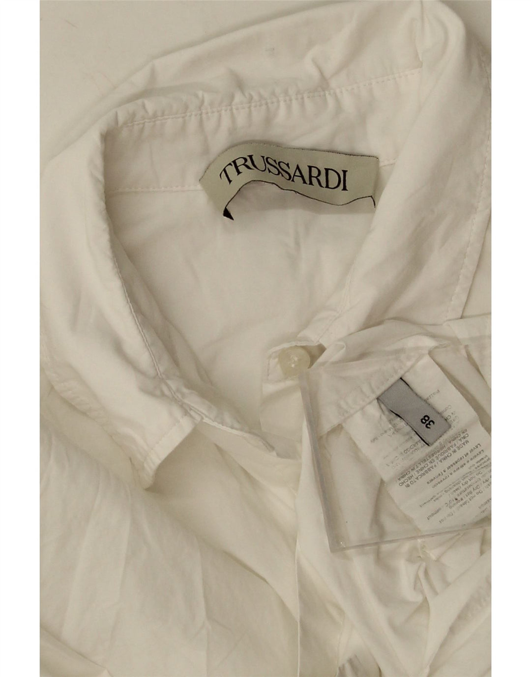 Trussardi Chemise Oversize IT 38 XS Blanc Coton |