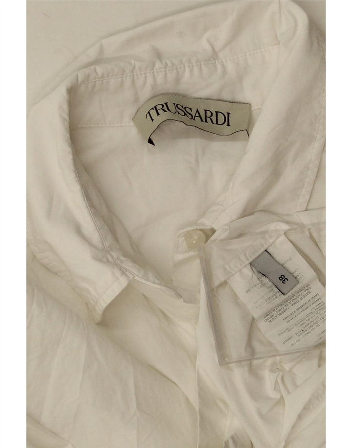 Trussardi Chemise Oversize IT 38 XS Blanc Coton |