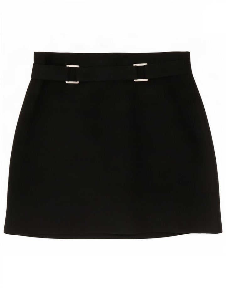 Zara Femme Mini Jupe EU 40 Moyen W30 Noir