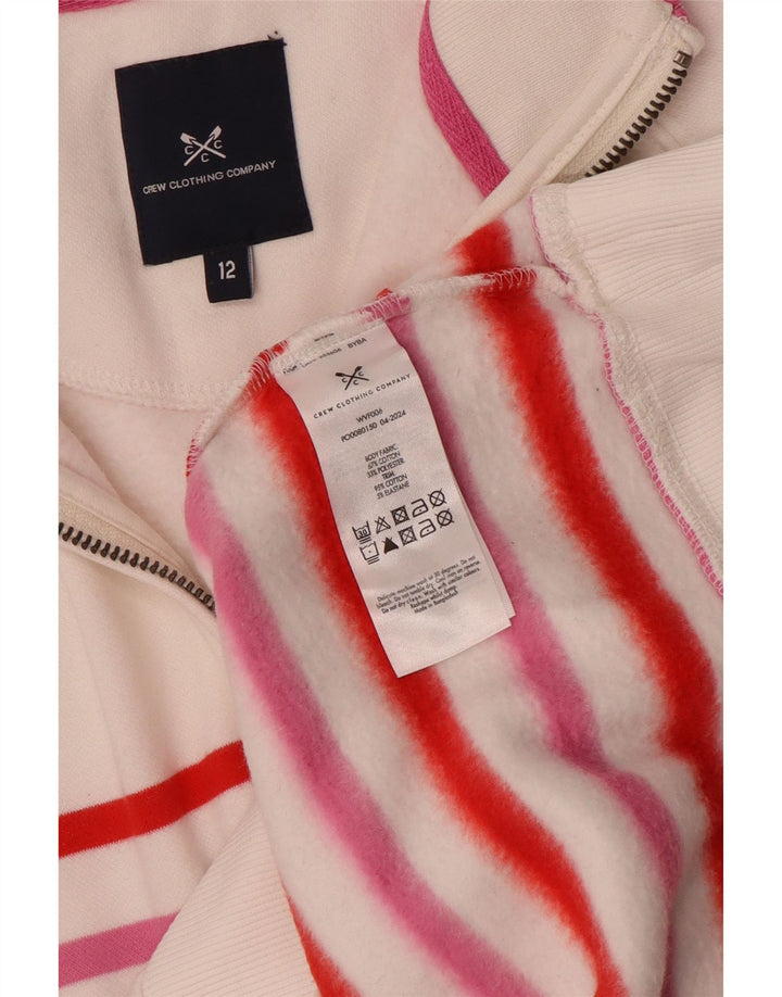 Crew Clothing Sweat-shirt pour femme UK 12 Medium Multicolore Rayé