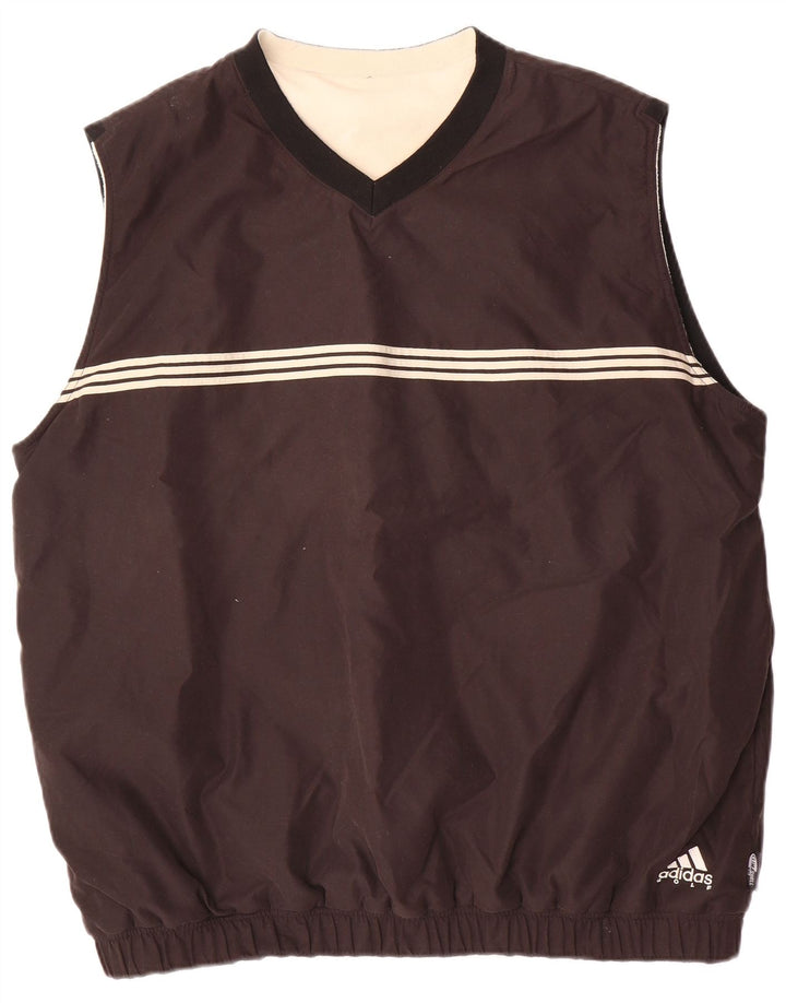 ADIDAS Haut de survêtement sans manches Climashell pour homme UK 48/50 XL Noir