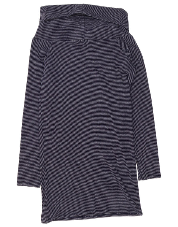 Zara Womens Trafaluc T-Shirt Dress UK 16 Large Bleu Marine À Fines Rayures