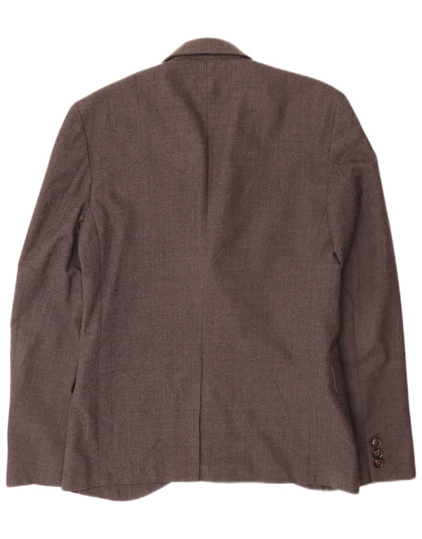 Jack Wills Veste blazer à 2 boutons pour homme UK 36 Petite laine grise